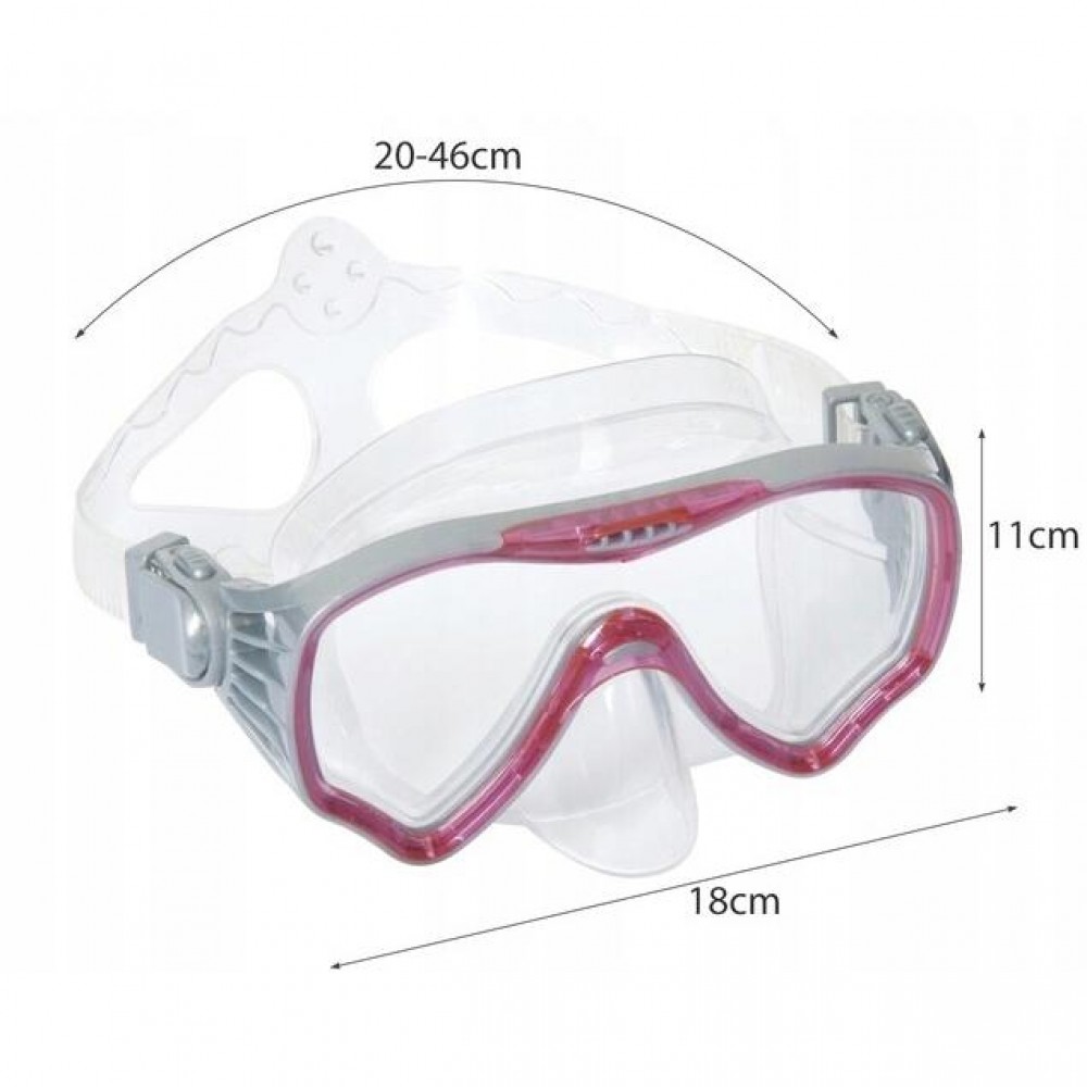 Masca scufundari, antiaburire, protectie UV, curea reglabila, 18x11 cm, Bestway Masca scufundari, antiaburire, protectie UV, curea reglabila, 18x11 cm, Bestway