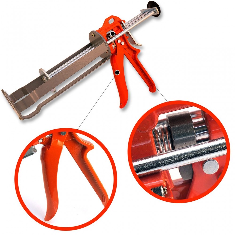 Pistol pentru ancora chimica, otel, 220 ml, 21.5 cm, Richmann Exclusive