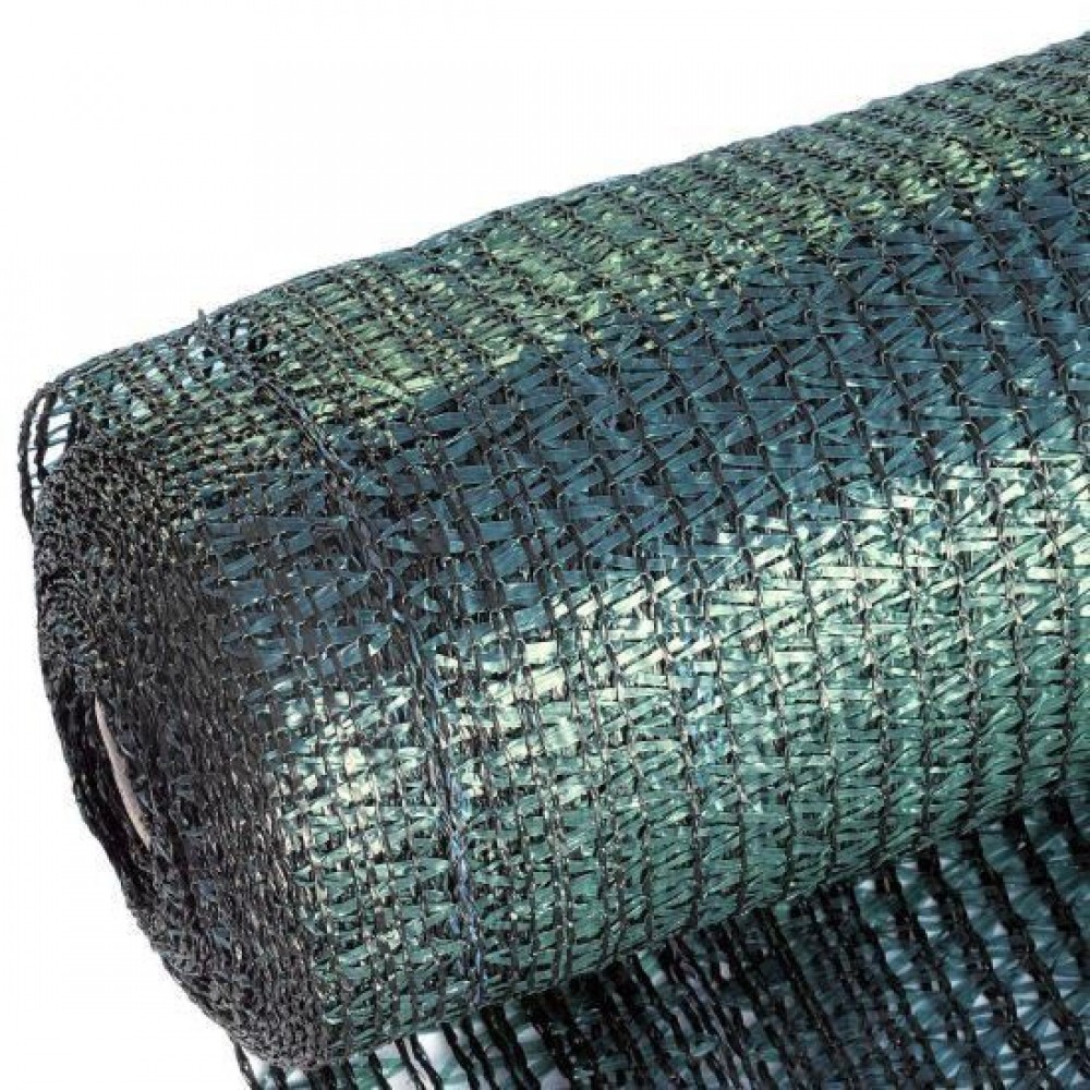 Plasa de umbrire, HDPE, 150 g/mp, grad de umbrire 85%, verde, 10x2 m