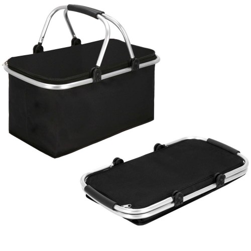 Geanta/cos picnic, termoizolanta, Springos, negru, 47x28x40 cm Geanta/cos picnic, termoizolanta, Springos, negru, 47x28x40 cm