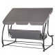 Balansoar gradina, 4 locuri, gri, 220x120x162 cm, functie pat, Linda Balansoar gradina, 4 locuri, gri, 220x120x162 cm, functie pat, Linda