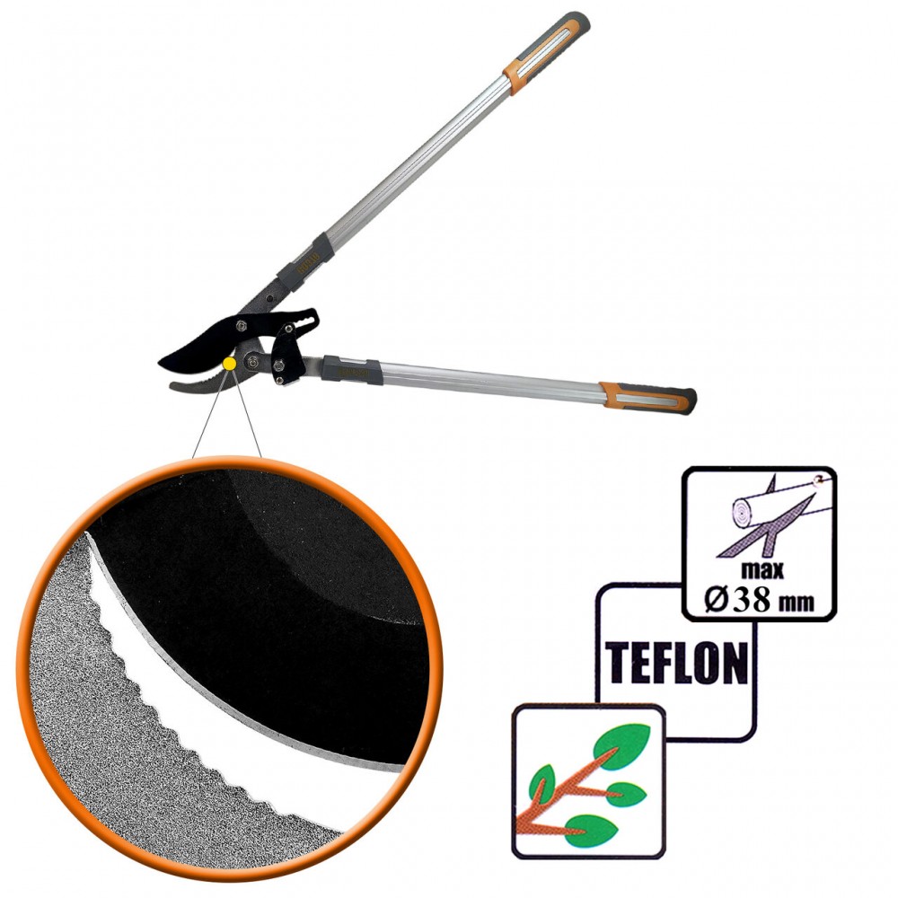 Foarfeca crengi, tip bypass, otel japonez SK5, teflon, 76 cm, Richmann Exclusive