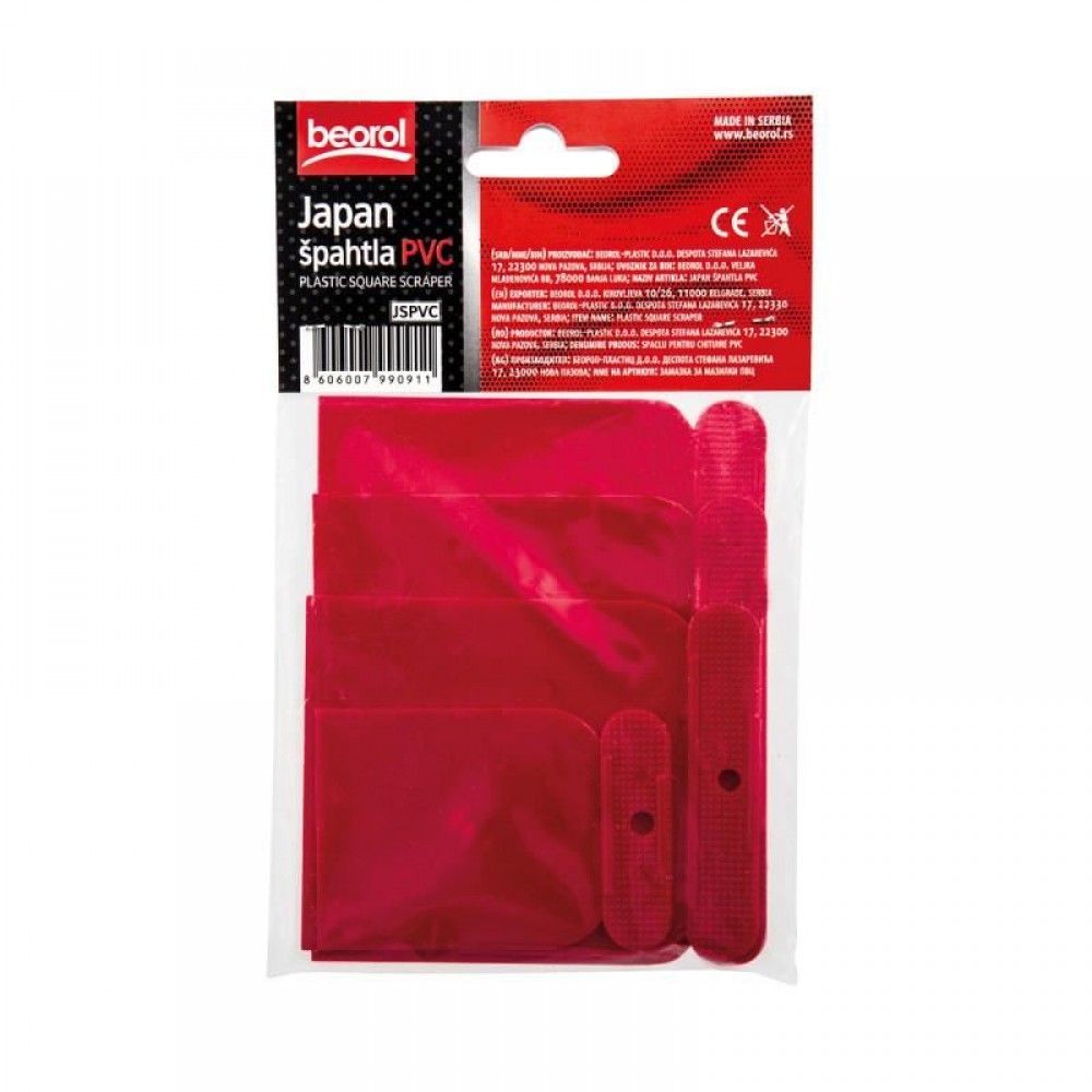 Spaclu patrat plastic, set 4 bucati, BEOROL Spaclu patrat plastic, set 4 bucati, BEOROL