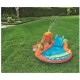 Piscina gonflabila pentru copii, de joaca, cu tobogan, 265x265x104 cm, Bestway Laguna Lava Piscina gonflabila pentru copii, de joaca, cu tobogan, 265x265x104 cm, Bestway Laguna Lava