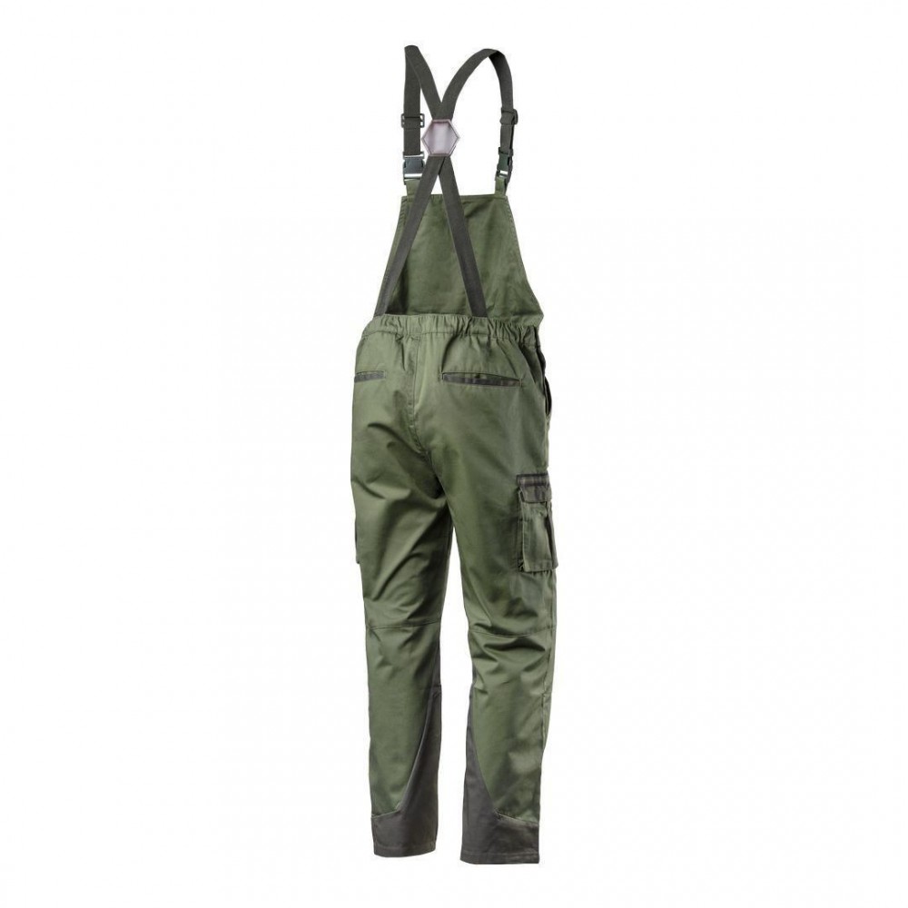 Pantaloni de lucru cu pieptar, salopeta, model Camo, maslin, marimea XL/54, NEO Pantaloni de lucru cu pieptar, salopeta, model Camo, maslin, marimea XL/54, NEO
