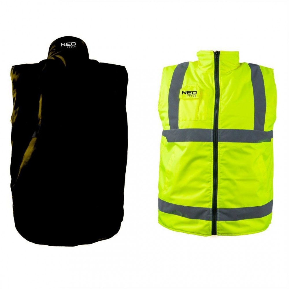 Vesta de lucru cu 2 fete, reflectorizanta, galben, model Visibility, marimea S/48, NEO