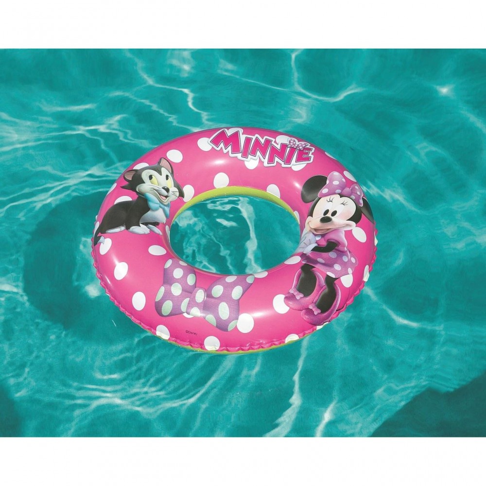 Colac inot pentru copii, gonflabil, model Minnie, roz, 56 cm, Bestway Colac inot pentru copii, gonflabil, model Minnie, roz, 56 cm, Bestway