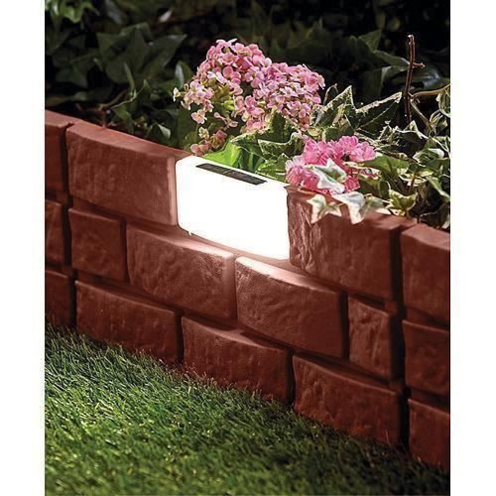 Gard de gradina decorativ, cu iluminare solara, set 4 buc, 42x29 cm
