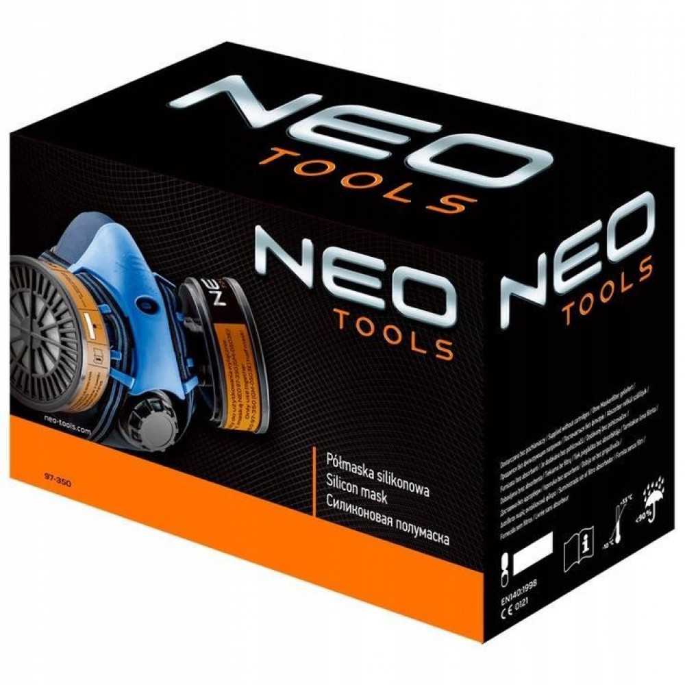 Masca de gaze, siliconica, vopsitor, cu filtru absorbant, filtru praf, NEO