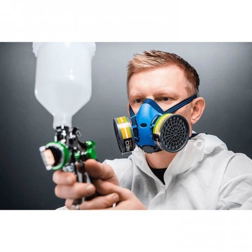 Masca de gaze, siliconica, vopsitor, cu filtru absorbant, filtru praf, NEO