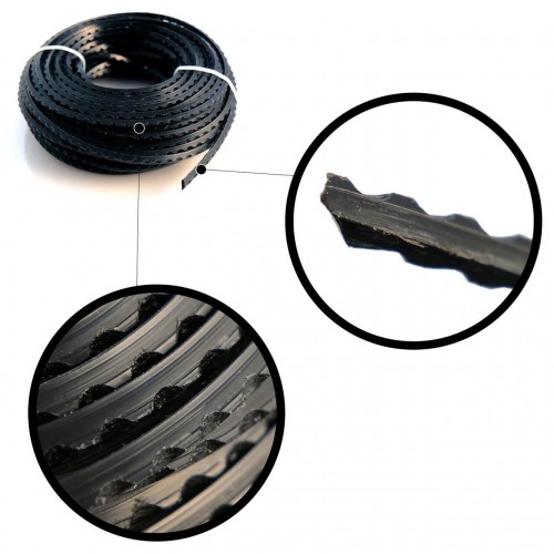 Fir rezerva cositoare, trimmer, cu dinti, 3 mm x 15 m, Richmann Exclusive