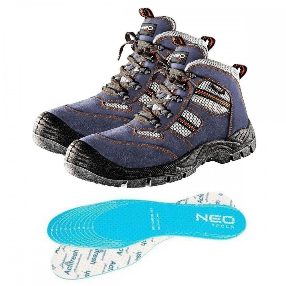 Bocanci de lucru, S1P, SRA, piele caprioara, marimea 42, NEO Bocanci de lucru, S1P, SRA, piele caprioara, marimea 42, NEO