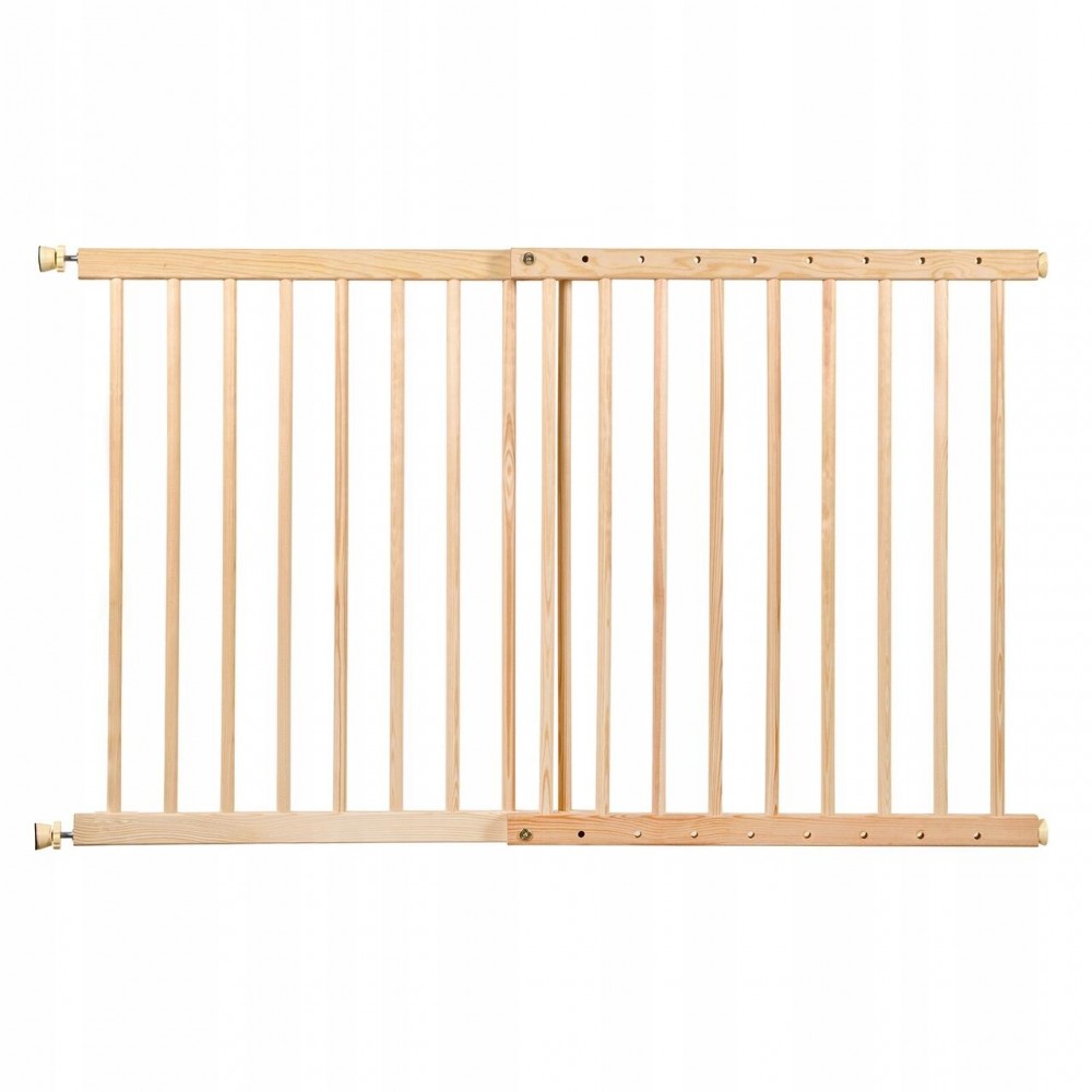 Poarta, grilaj, de siguranta, protectie copii, Isotrade, lemn, 66x117x68 cm