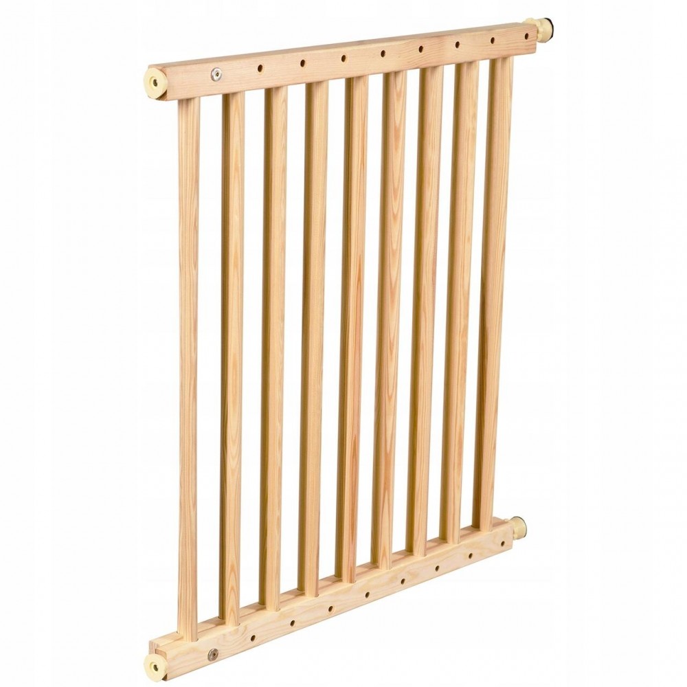 Poarta, grilaj, de siguranta, protectie copii, Isotrade, lemn, 66x117x68 cm