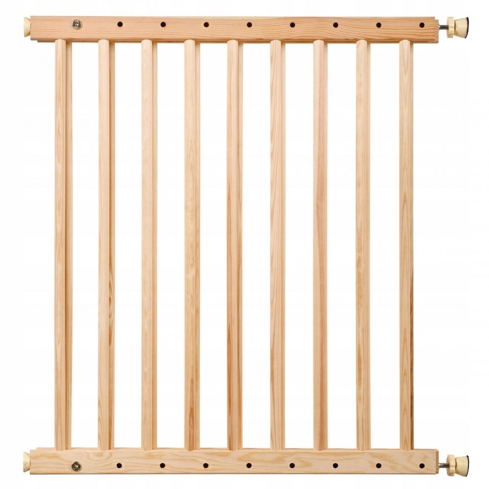 Poarta, grilaj, de siguranta, protectie copii, Isotrade, lemn, 66x117x68 cm