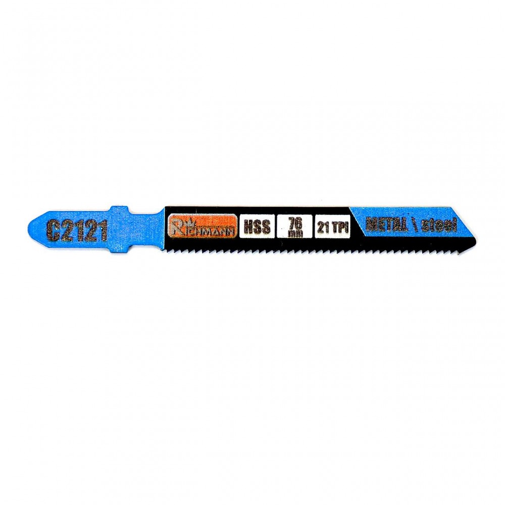 Panza, lama, fierastrau pendular, pentru metal, HSS, prindere tip T, 21 TPI, set 5 buc, 76 mm, Richmann Panza, lama, fierastrau pendular, pentru metal, HSS, prindere tip T, 21 TPI, set 5 buc, 76 mm, Richmann