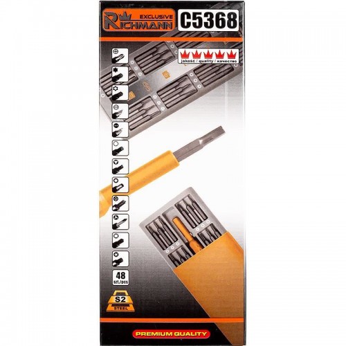 Trusa surubelnita mini cu 48 varfuri, Richmann Exclusive Trusa surubelnita mini cu 48 varfuri, Richmann Exclusive