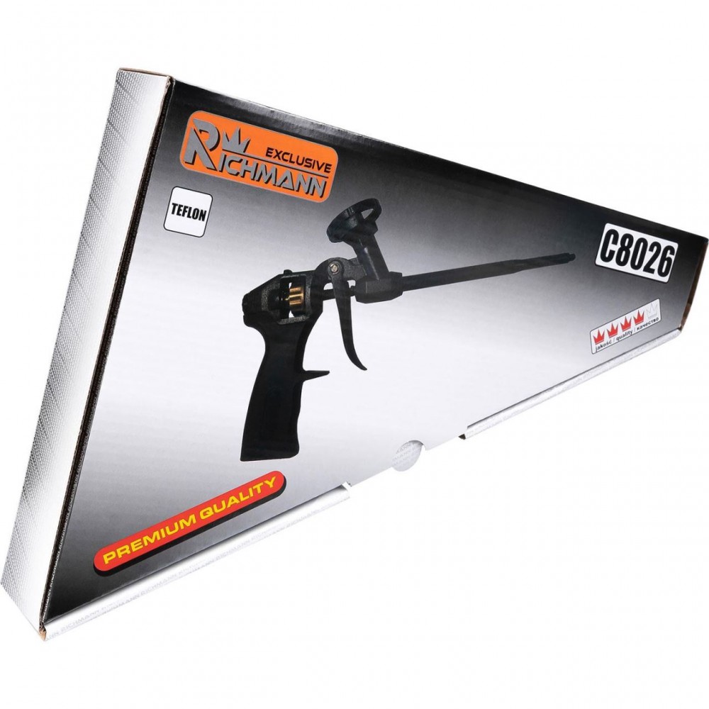 Pistol aplicat spuma, teflonat, 2 varfuri, aluminiu, 32.5 cm, Richmann Exclusive Pistol aplicat spuma, teflonat, 2 varfuri, aluminiu, 32.5 cm, Richmann Exclusive