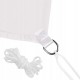 Copertina parasolar, patrata, inele metalice, gri deschis, 3x3 m, Springos 