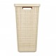 Cos rufe, Curver, 2 manere, capac, bej, 58 L, 43x34x60 cm