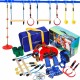 Cursa cu obstacole, pentru copii, portabil, set 17 piese si accesorii montane, Motion Sport Activities