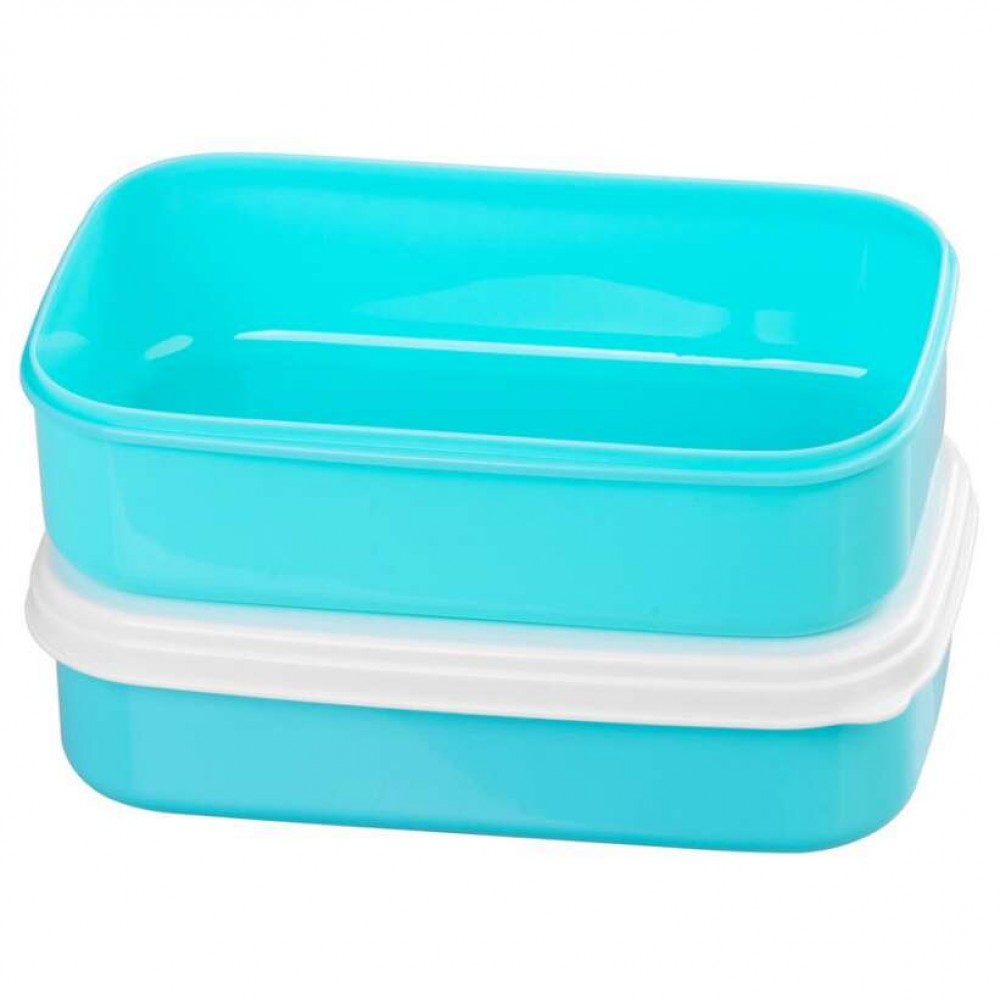 Cutie, caserola alimente, plastic, etansa, albastru, 2 compartimente, cu lingura/furculita, 1 L, 20.8x13.5x12.4 cm, MagicHome Cutie, caserola alimente, plastic, etansa, albastru, 2 compartimente, cu lingura/furculita, 1 L, 20.8x13.5x12.4 cm, MagicHome