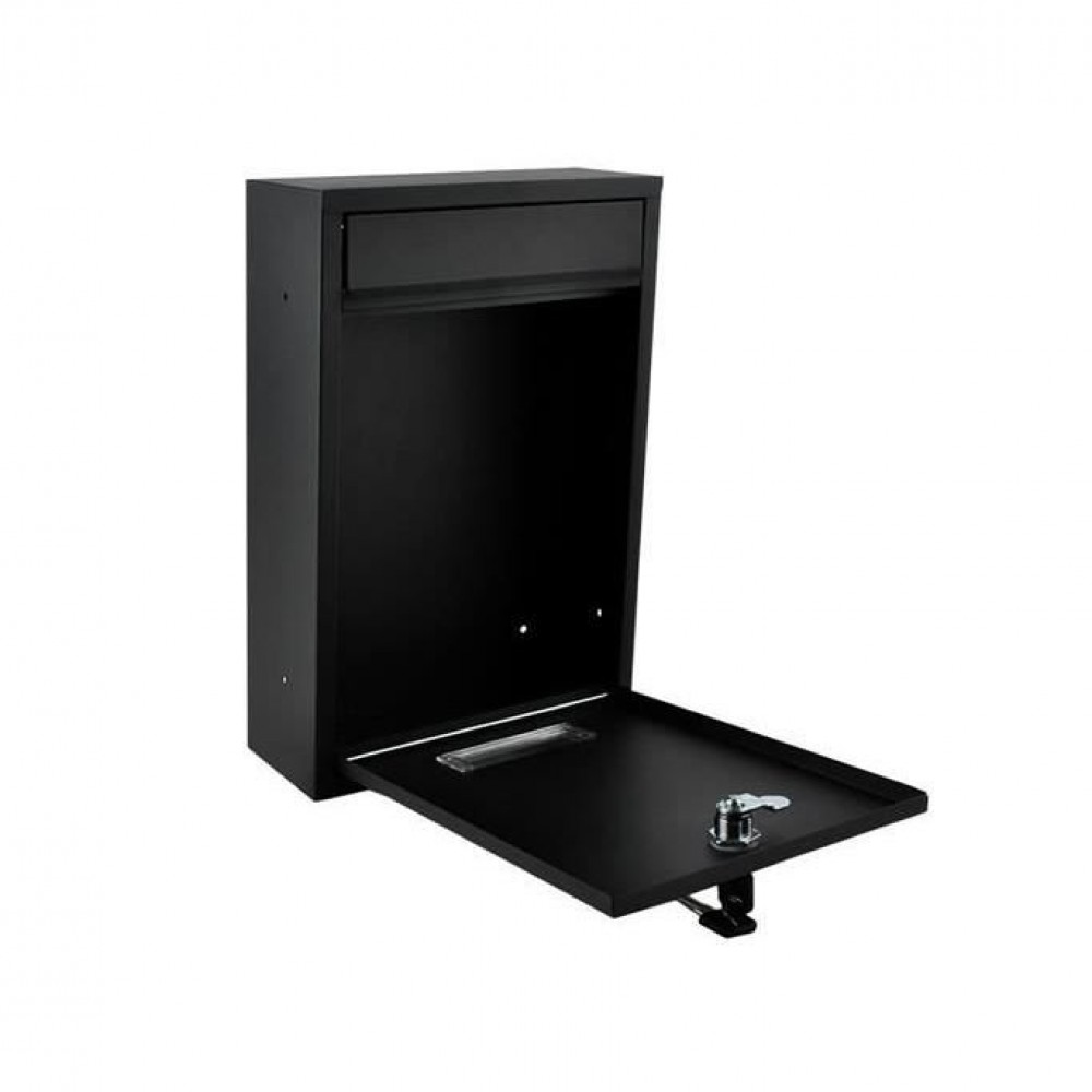 Cutie postala, otel galvanizat, negru, 21.7x8.5x32 cm, Malatec Cutie postala, otel galvanizat, negru, 21.7x8.5x32 cm, Malatec