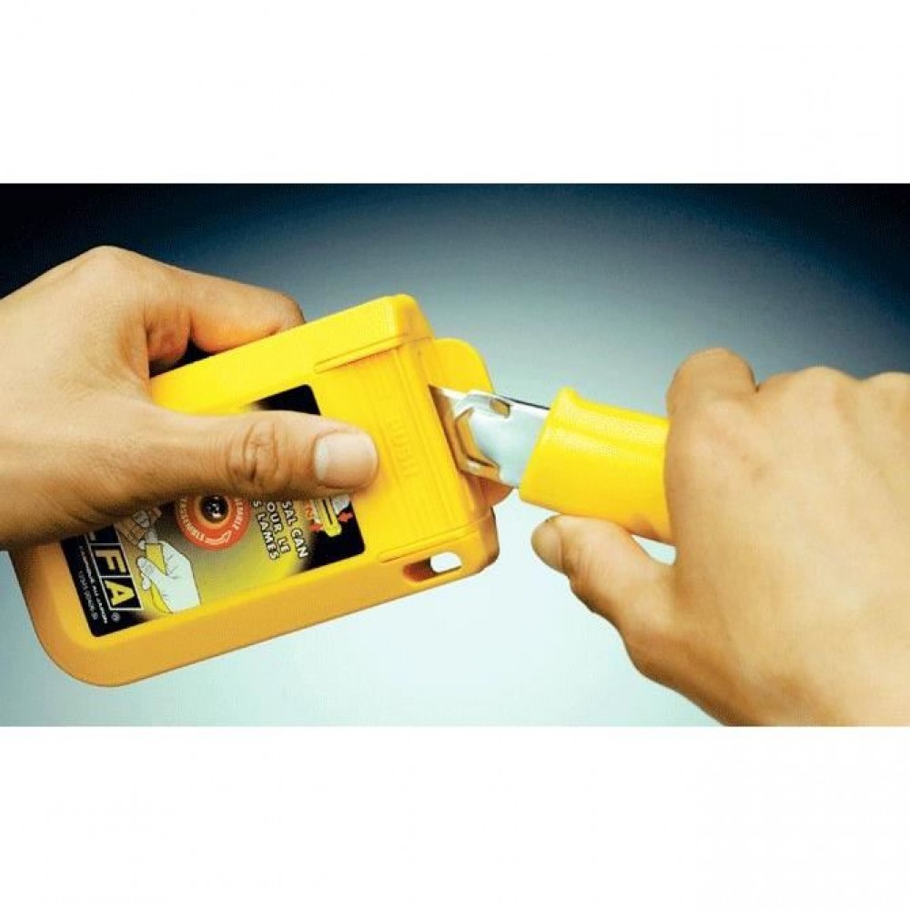 Cutie pentru ruperea lamelor uzate si depozitarea lor, OLFA