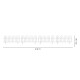 Gard de gradina decorativ, plastic alb, set 4 buc, 60x30.5 cm