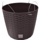 Ghiveci decorativ cu lant, rotund, maro, 25.6x21.9 cm, Rato Round WS Ghiveci decorativ cu lant, rotund, maro, 25.6x21.9 cm, Rato Round WS