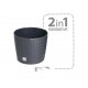 Ghiveci decorativ cu lant, rotund, maro, 25.6x21.9 cm, Rato Round WS Ghiveci decorativ cu lant, rotund, maro, 25.6x21.9 cm, Rato Round WS