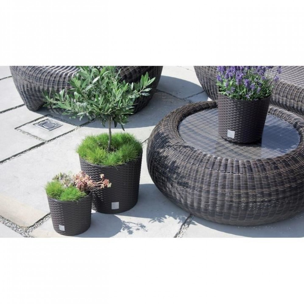 Ghiveci decorativ cu lant, rotund, maro, 25.6x21.9 cm, Rato Round WS Ghiveci decorativ cu lant, rotund, maro, 25.6x21.9 cm, Rato Round WS