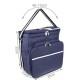 Geanta picnic, termoizolanta, impermeabila, cu maner, albastru, 35x23x35 cm, Isotrade Geanta picnic, termoizolanta, impermeabila, cu maner, albastru, 35x23x35 cm, Isotrade