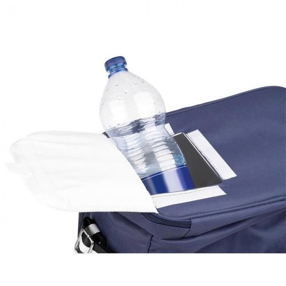 Geanta picnic, termoizolanta, impermeabila, cu maner, albastru, 35x23x35 cm, Isotrade Geanta picnic, termoizolanta, impermeabila, cu maner, albastru, 35x23x35 cm, Isotrade