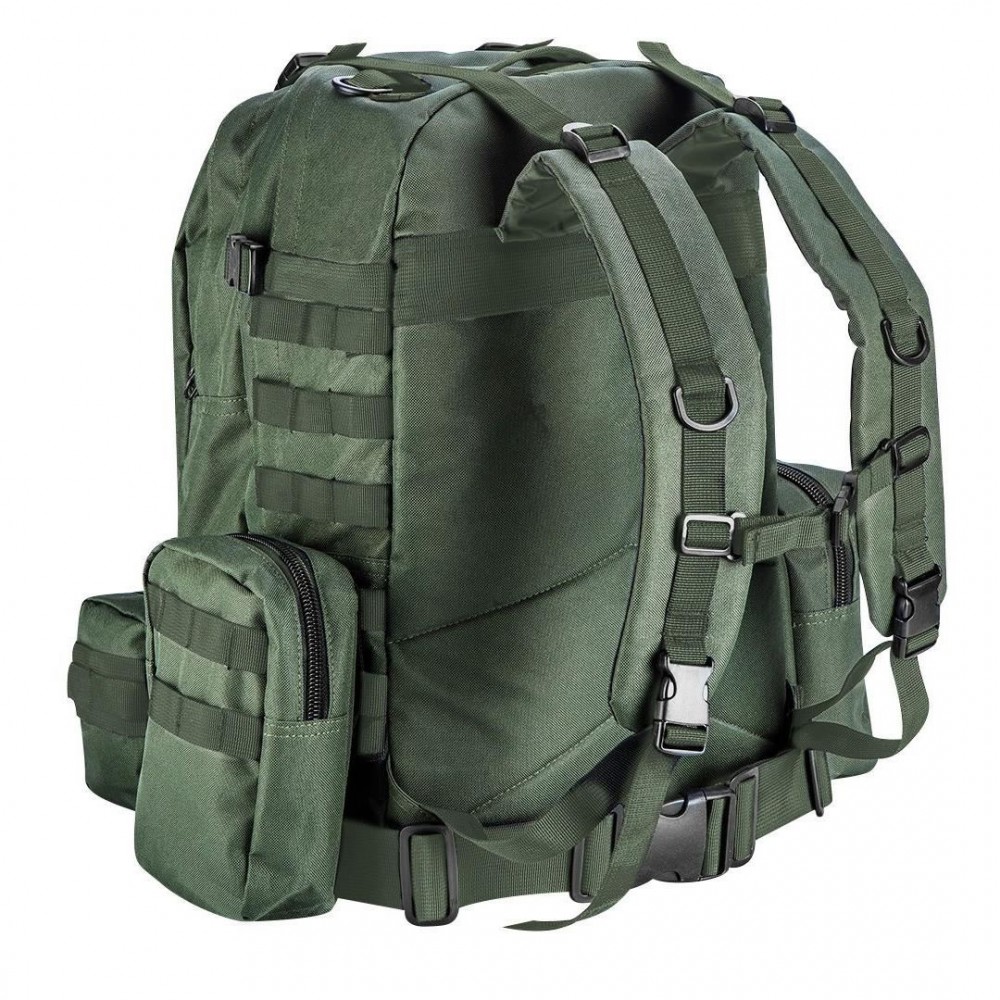 Ghiozdan/rucsac turistic, 4 in 1, model Survival, verde inchis, NEO Ghiozdan/rucsac turistic, 4 in 1, model Survival, verde inchis, NEO