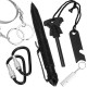 Kit turistic, supravietuire, multifunctional, cu trusa, set 21 piese, 20x11x5 cm, Springos Kit turistic, supravietuire, multifunctional, cu trusa, set 21 piese, 20x11x5 cm, Springos
