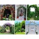 Arcada metalica, pergola, pentru gradina, 140x38x240 cm Arcada metalica, pergola, pentru gradina, 140x38x240 cm