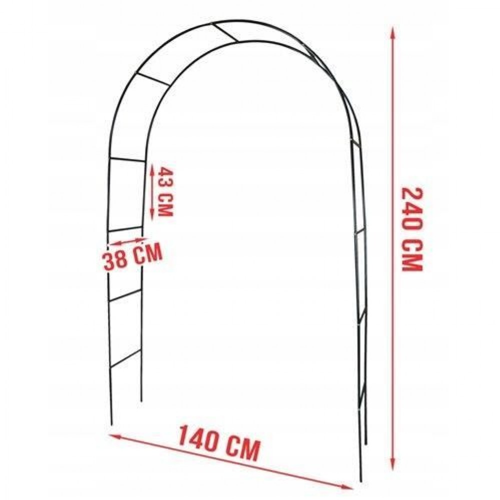 Arcada metalica, pergola, pentru gradina, 140x38x240 cm Arcada metalica, pergola, pentru gradina, 140x38x240 cm