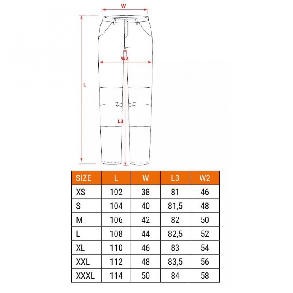 Pantaloni de lucru cu 5 buzunare, model DENIM, negru, marime L, NEO