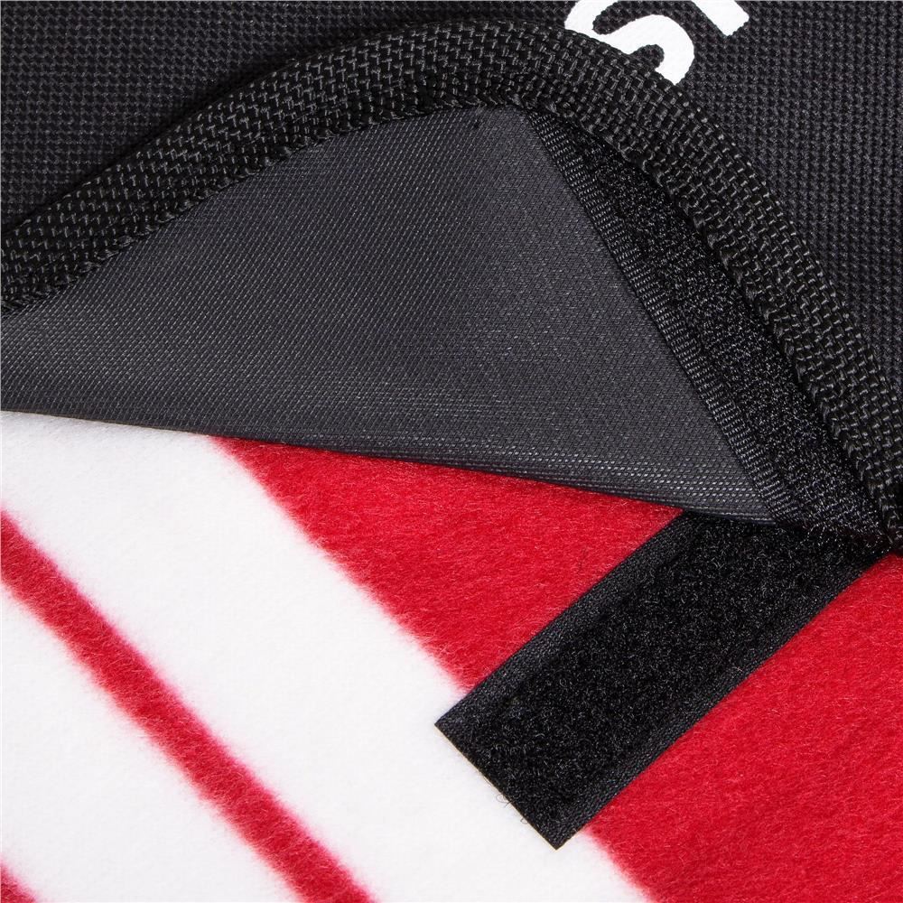 Patura picnic, model cu dungi, rosu, 200x200 cm, Springos