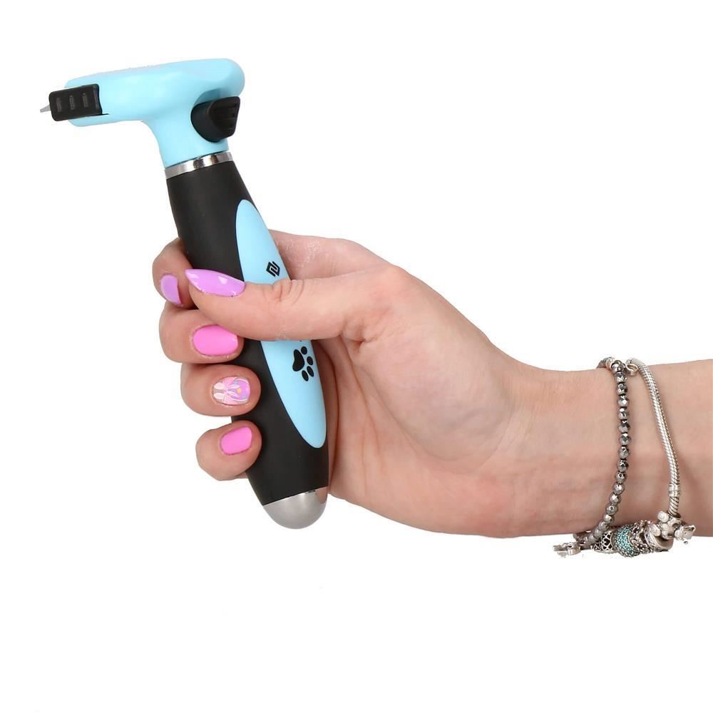 Perie, trimmer, ingrijire caini si pisici, autocuratare, albastru si negru, 5 cm, Springos Perie, trimmer, ingrijire caini si pisici, autocuratare, albastru si negru, 5 cm, Springos