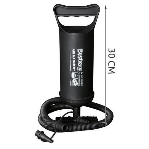 Pompa aer manuala pentru saltele si piscina gonflabila, cu 3 varfuri, 30 cm, Bestway Pompa aer manuala pentru saltele si piscina gonflabila, cu 3 varfuri, 30 cm, Bestway