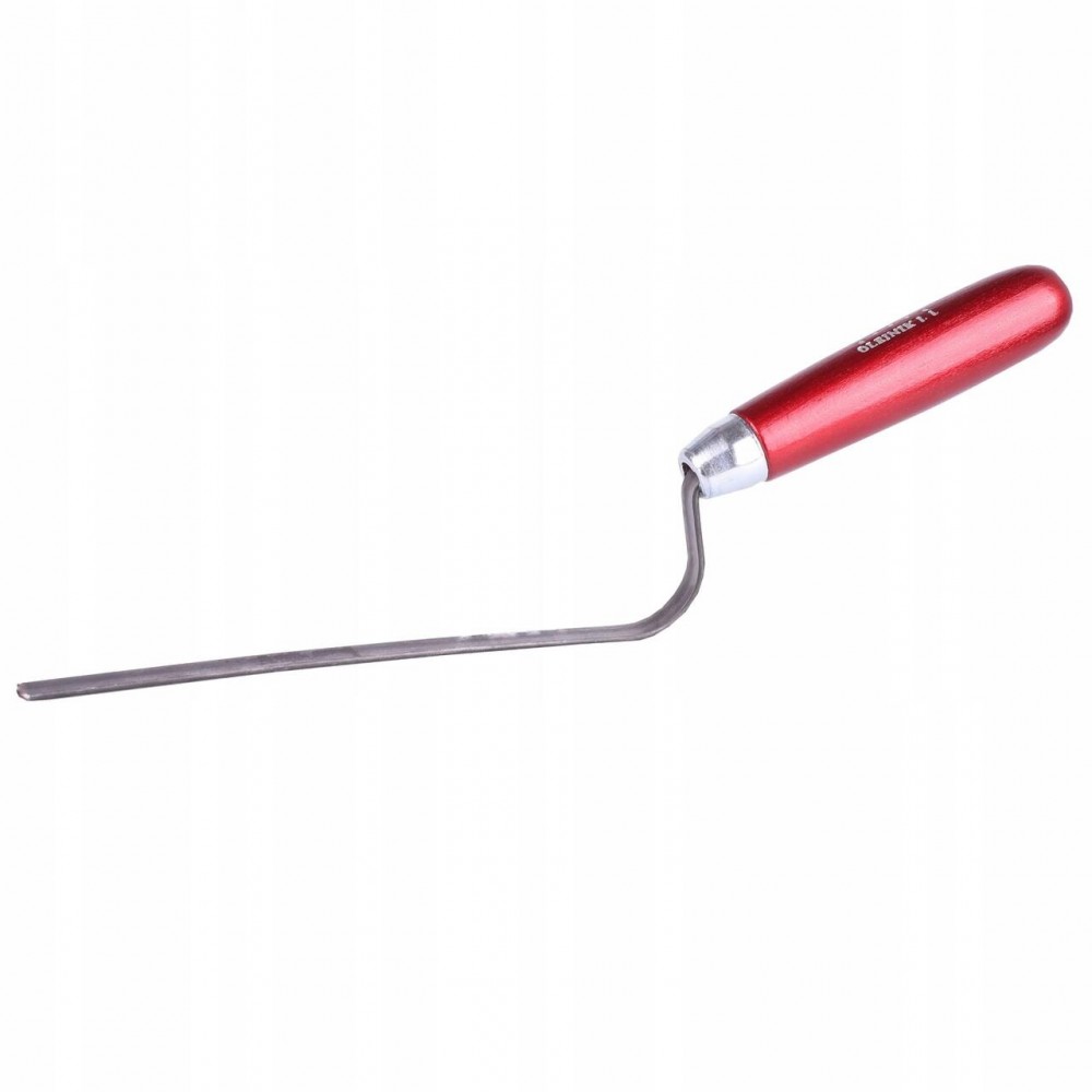 Mistrie inox, Olejnik, pentru rosturi, 12 mm, maner lemn, rosu