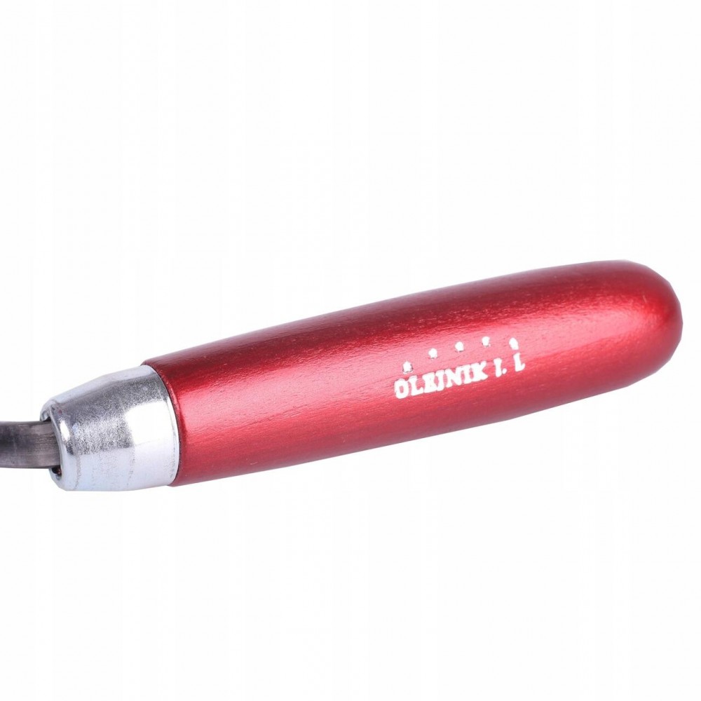 Mistrie inox, Olejnik, pentru rosturi, 12 mm, maner lemn, rosu