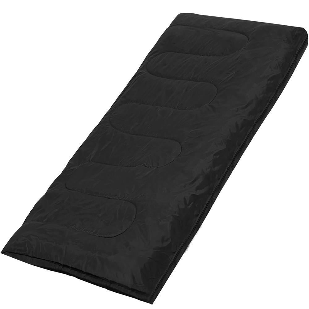 Sac de dormit, turistic, 2 in 1, negru si albastru, 190x73 cm, Springos