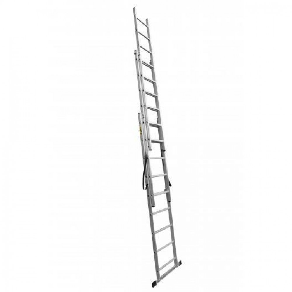 Scara aluminiu, 3 tronsoane, 9 trepte, max 150 kg, 4.81 m, Drabest Scara aluminiu, 3 tronsoane, 9 trepte, max 150 kg, 4.81 m, Drabest