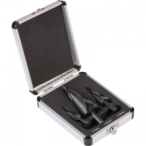 Burghie pentru metal, in trepte, profesionale, titan, set 3 buc, 4-12/20/32 mm, Richmann Exclusive Burghie pentru metal, in trepte, profesionale, titan, set 3 buc, 4-12/20/32 mm, Richmann Exclusive