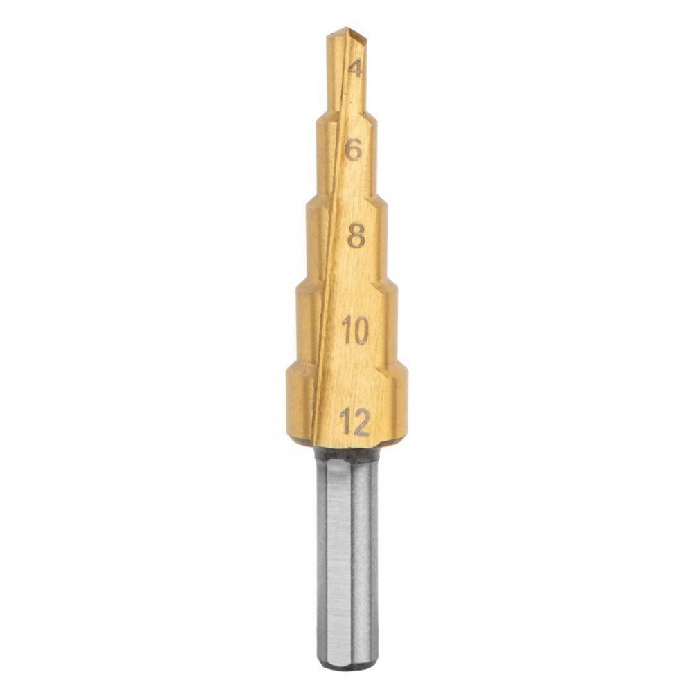 Burghie in trepte, set 7 buc, 4-12.4 mm, Graphite