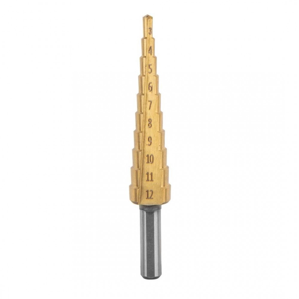 Burghie in trepte, set 7 buc, 4-12.4 mm, Graphite