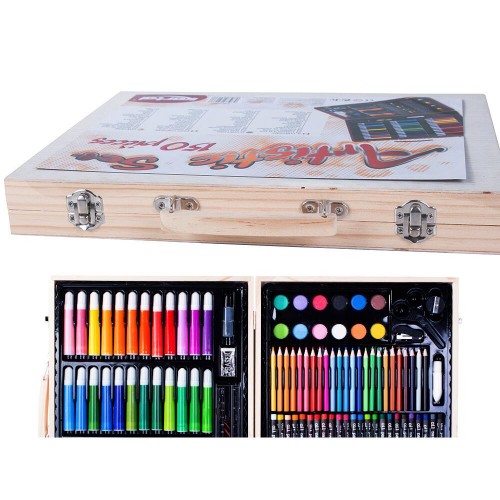 Set pictura si desen pentru copii, Verk Group, trusa plastic, 150 piese Set pictura si desen pentru copii, Verk Group, trusa plastic, 150 piese